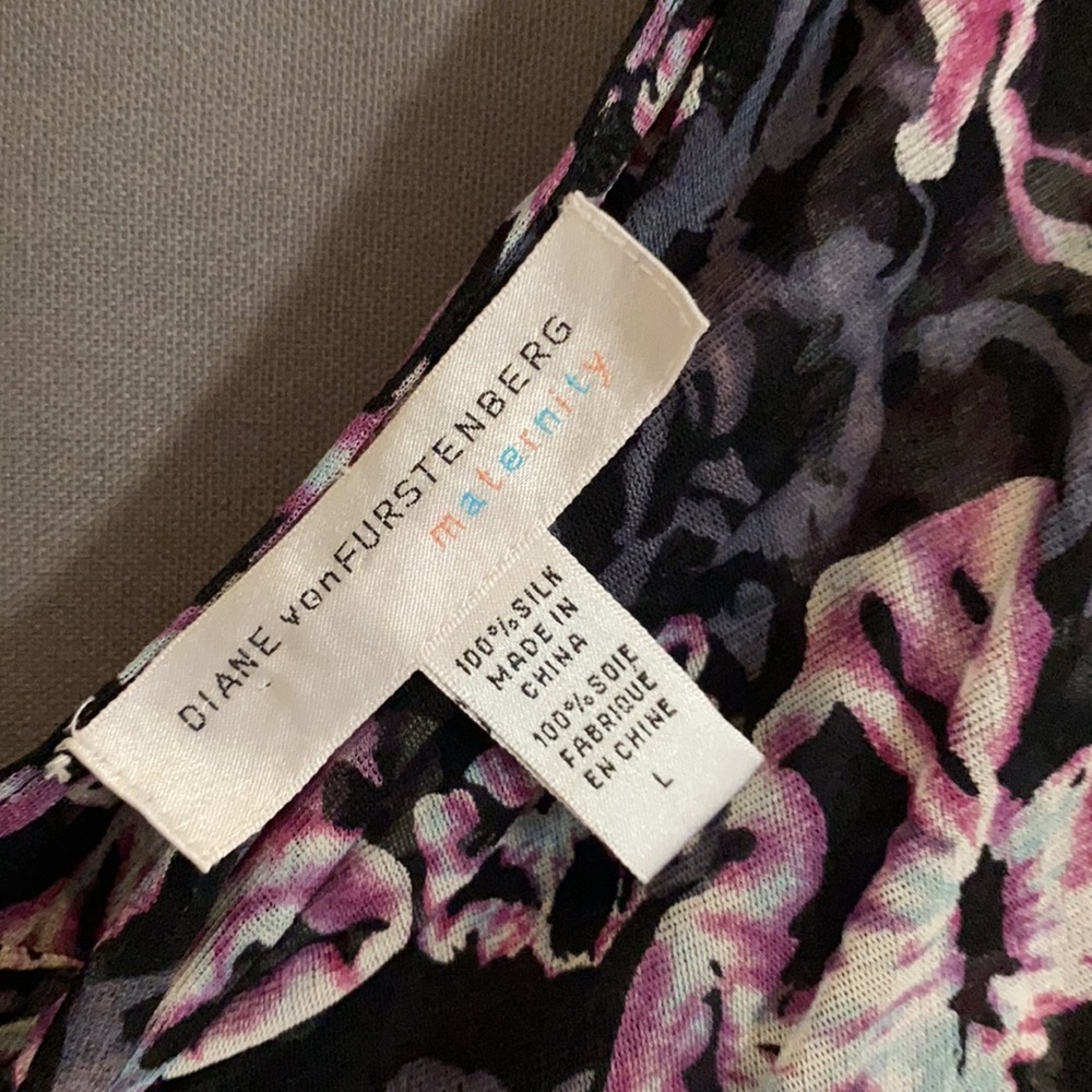 Diane von Furstenberg Maternity Top Blouse L - Picture 4 of 5